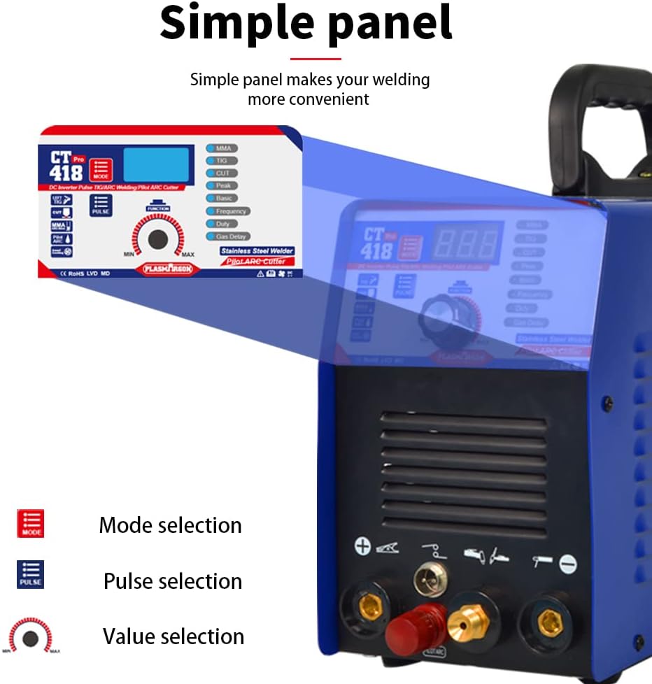 Air Plasma Cutter 4 IN 1 MMA Tig Pulse DC IGBT Welding Equipment K31119