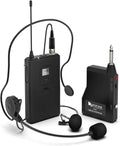 Wireless Microphone System with Headset and Lavalier Lapel Mics H730