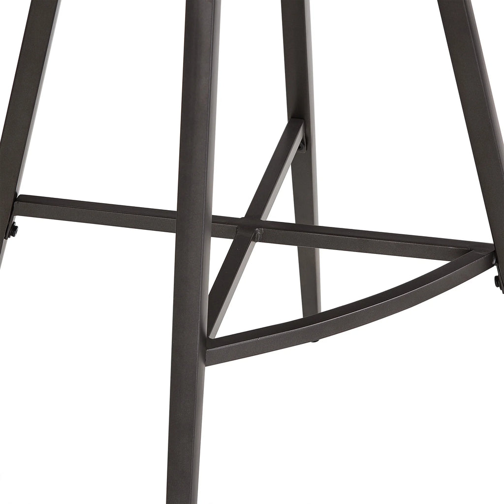24" Metal Swivel Counter Stools, Set of 2, Dark Grey N631