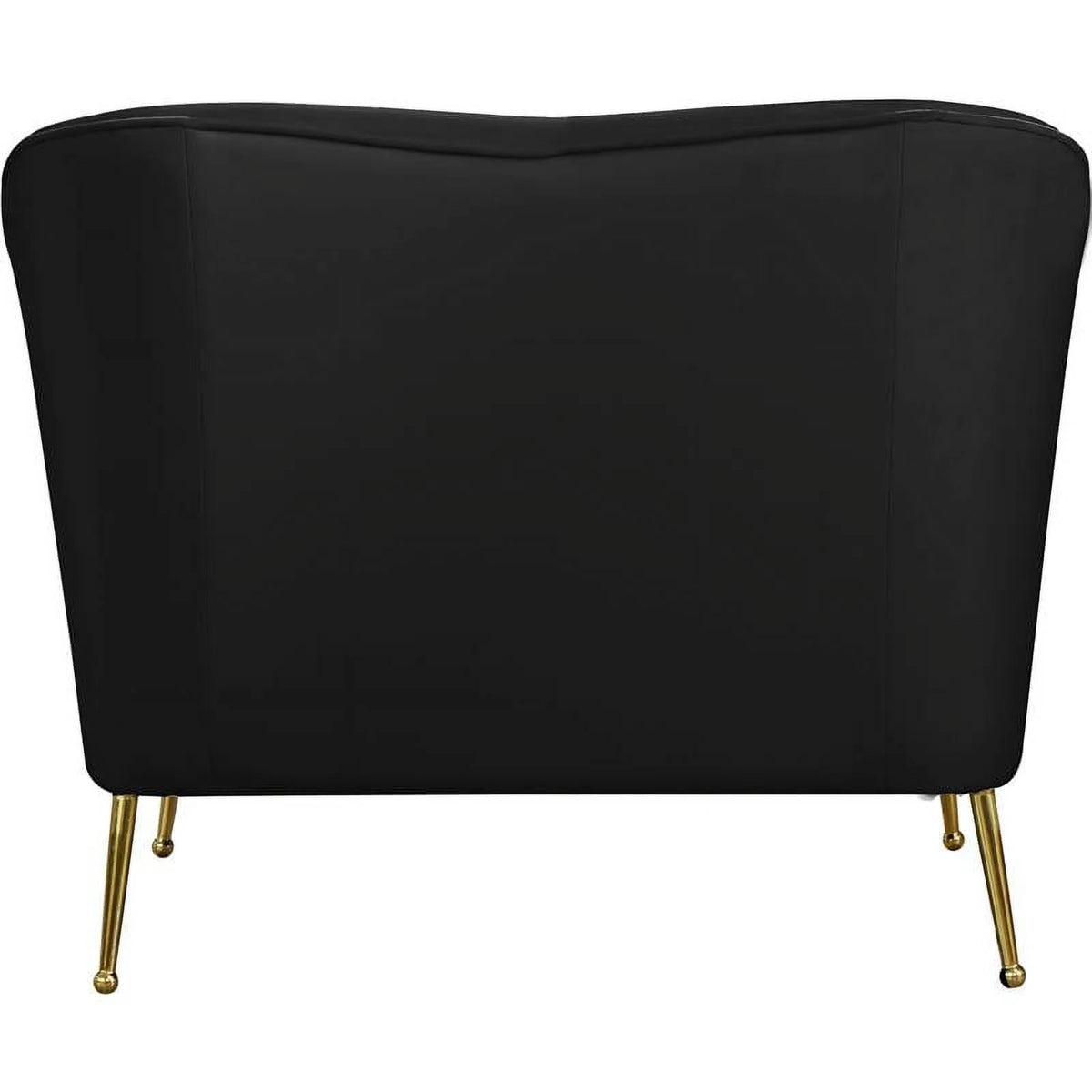 3-Piece Velvet Chair Loveseat & Sofa Set in Black O97664
