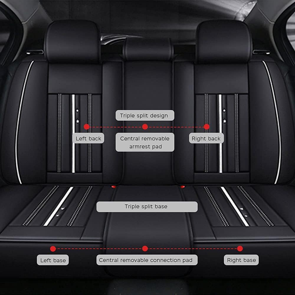Leather Seat Covers Full Set Seat Cushion V3059
