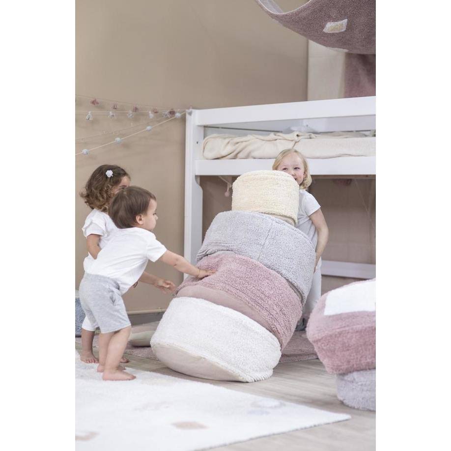Pearl Grey Pouffe P257889