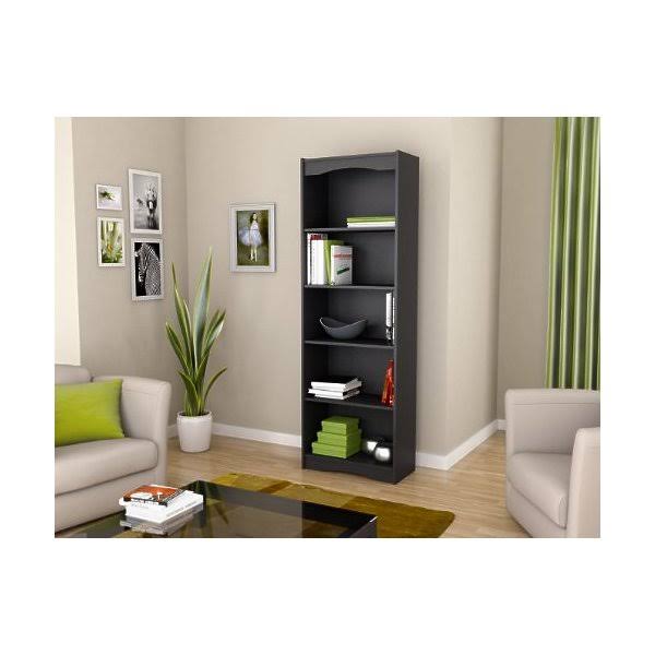 Midnight Black 72-Inch Tall Bookcase O84914