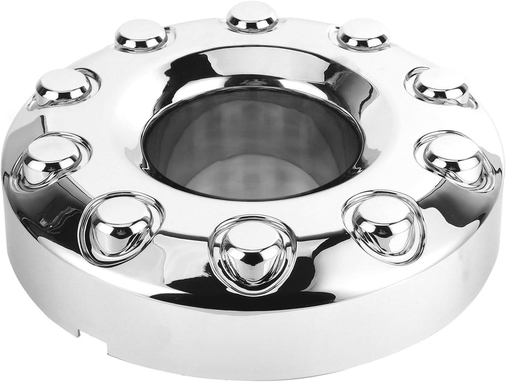 Front Wheel Hub Cap 10 Lugs Aluminum Pack of 2 G7533
