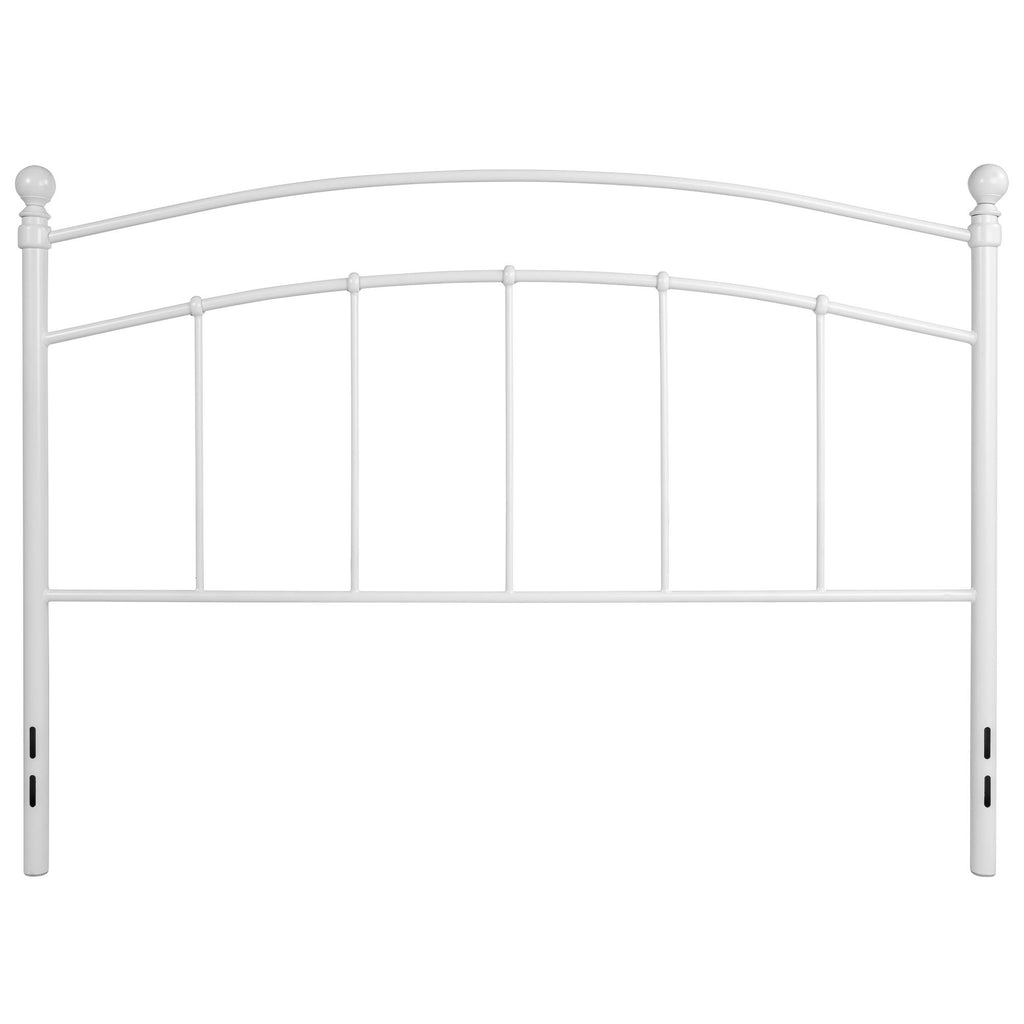 Queen Size White Open Vertical Headboard Z3854