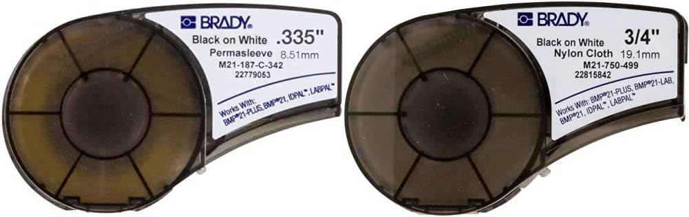 Black on Yellow Heat Shrink Tubing, .645 Width, 7' Length Pack of 2 I620211