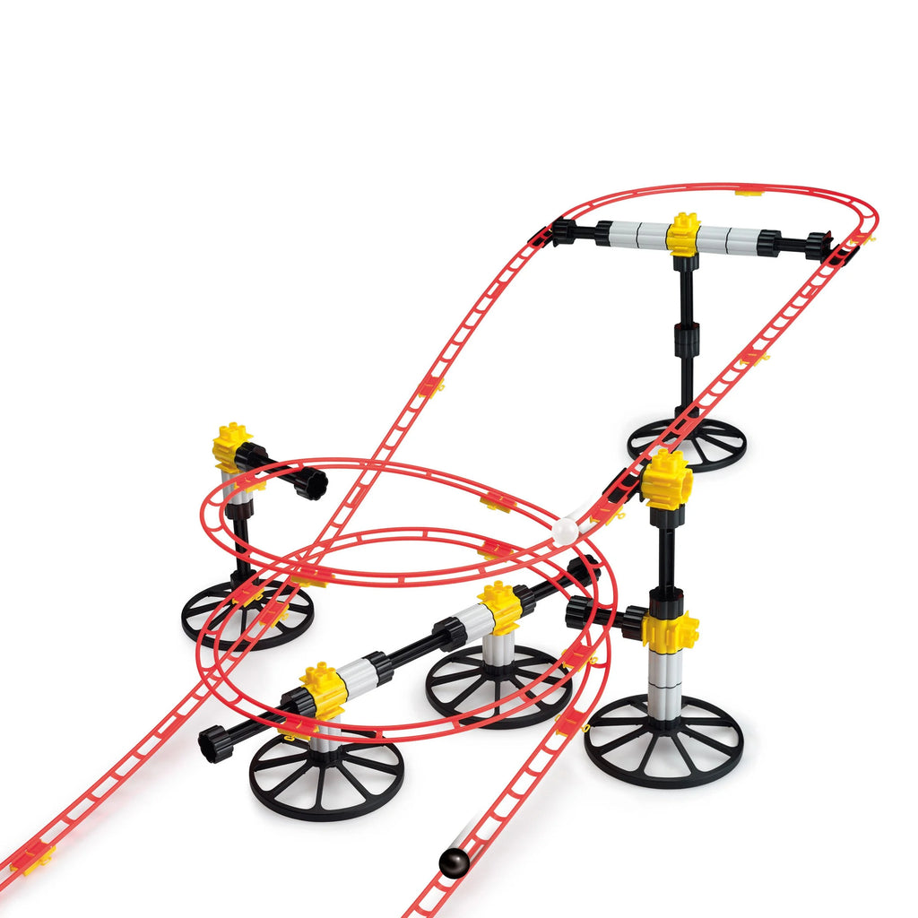 Red Roller Coaster Building Blocks Marble Run Set U229