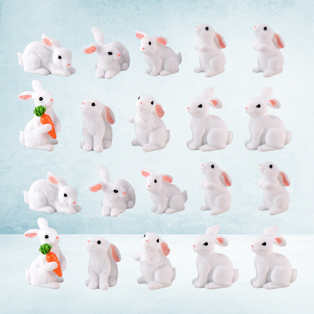 Rabbit Spring Decoration Dollhouse Plant Model Micro Landscape Accessories Child H79047