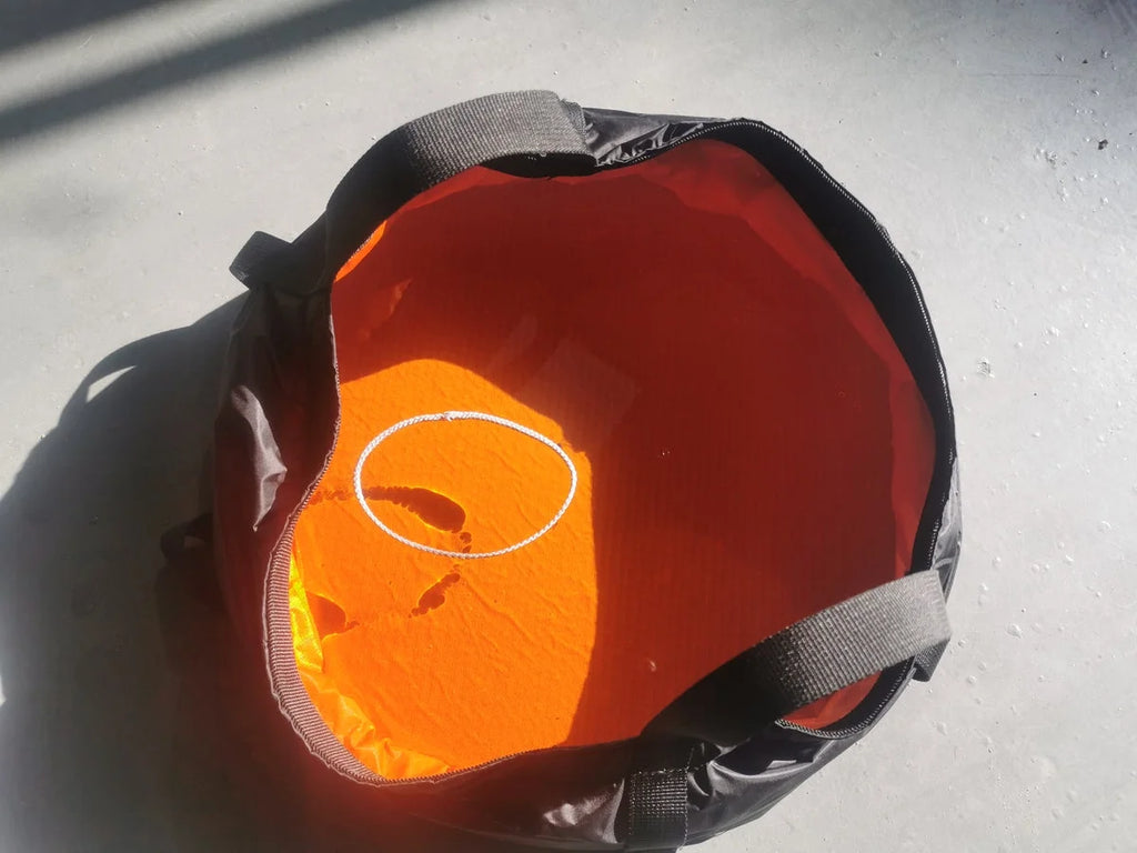 Gray HMWPE Tent Guyline Rope with Mini Reel L828