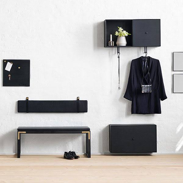 Black Stained Ash Frame Box with Door D208972