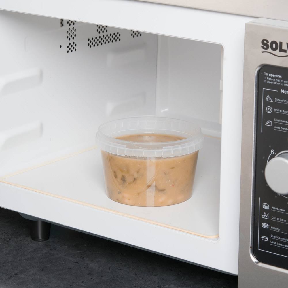 16 oz Clear Tamper Resistant Deli Container - 500/Case K459577