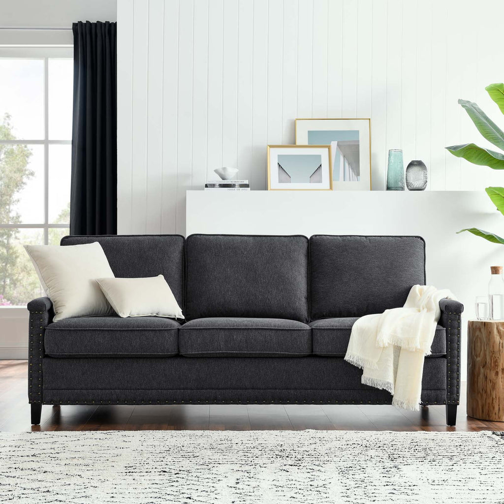 Dark Grey Fabric Sofa I127