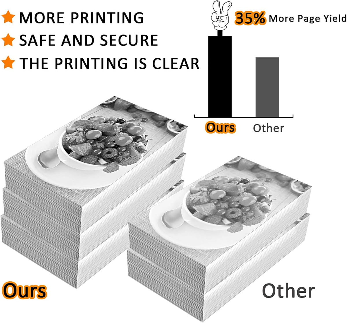 3 Pack Black Toner Cartridge R80909