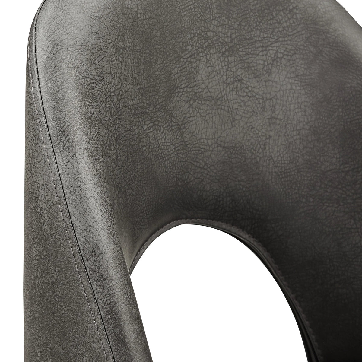24" Metal Swivel Counter Stools, Set of 2, Dark Grey N631