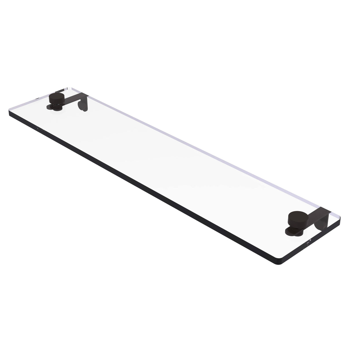 22x22 Glass Vanity Shelf with Beveled Edges Oil Rubbed Bronze C16398