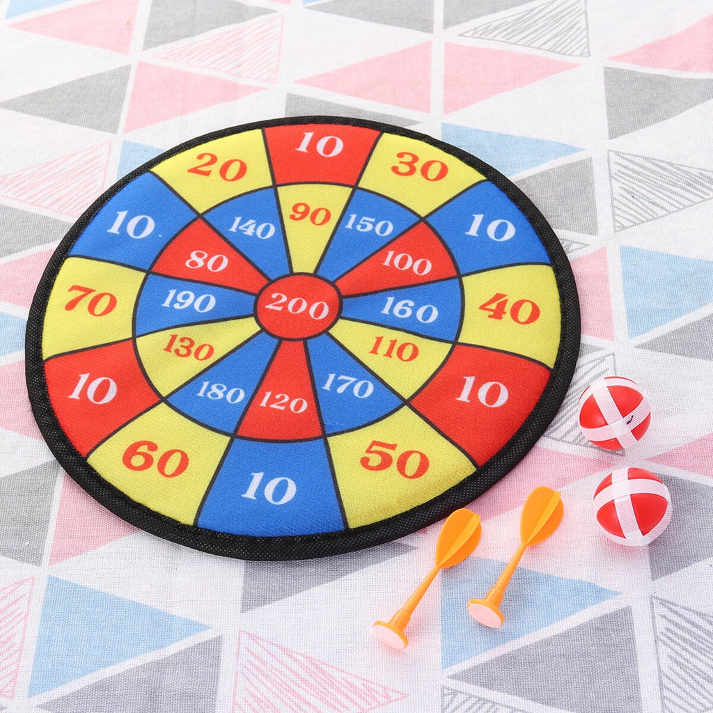 Self-adhesive Dartboard Set with Dart Ball Needle 28CM F7204