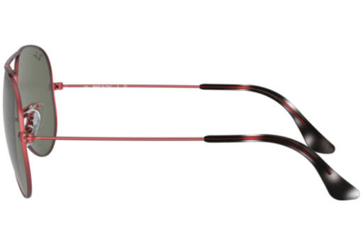 Red Metal Frame Aviator Sunglasses with Green Classic G-15 Lenses 55mm R828831