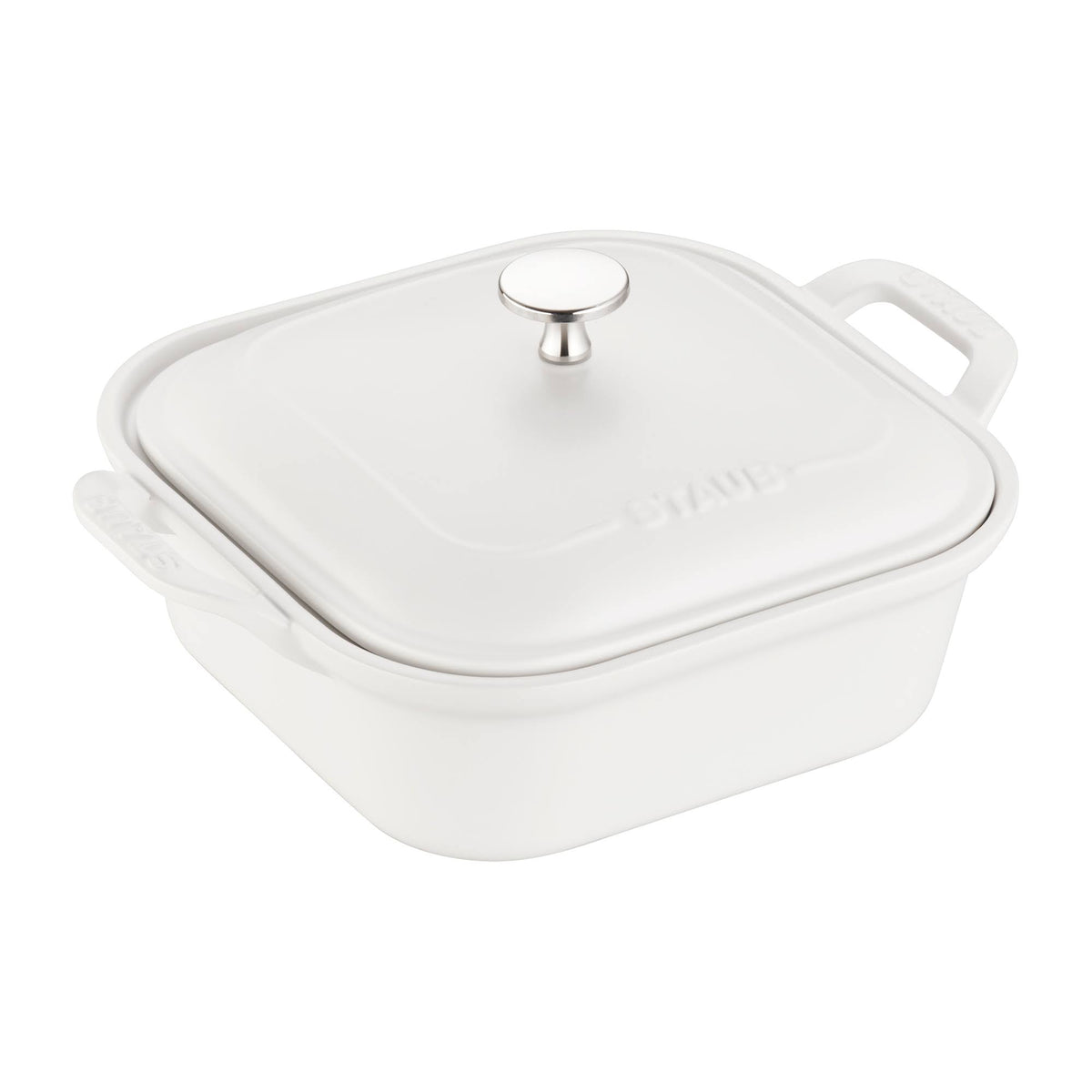 Matte White Square Covered Baking Dish M5288