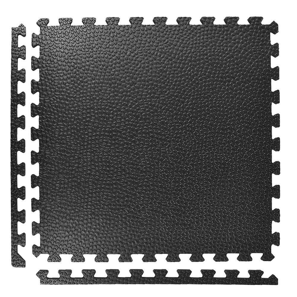 Pebble Top Interlocking Foam Gym Floor Tile Case of 15 I762