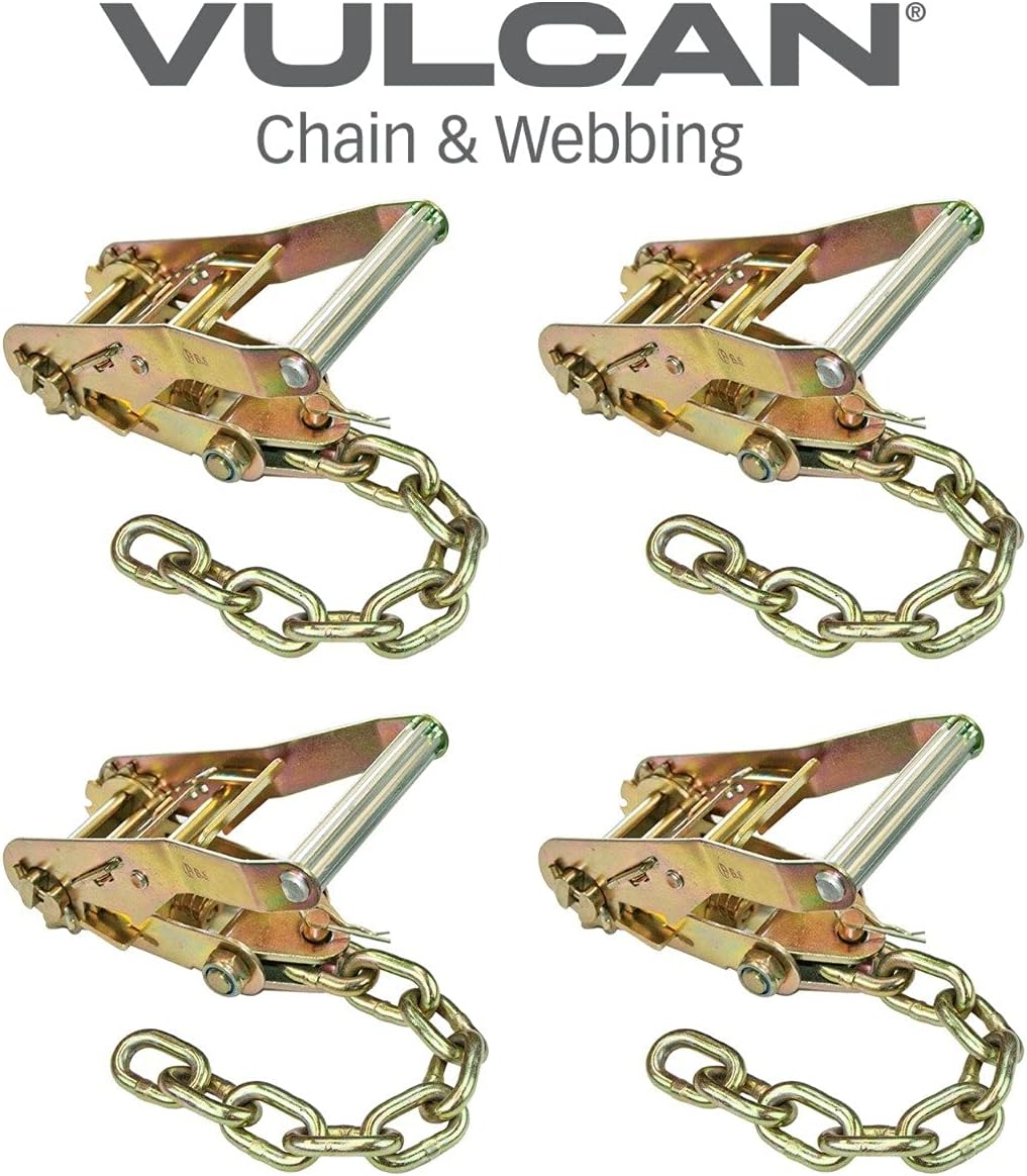 Ratchet Buckle 4 Pack 2 Inch Wide with Chain Tail A700