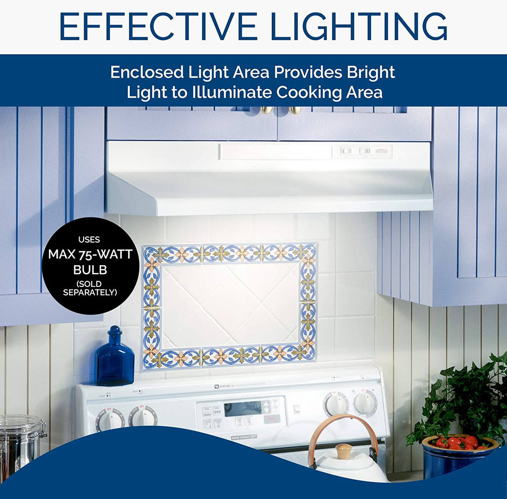 30x22 Under Cabinet Range Hood, 160 CFM, White S833893