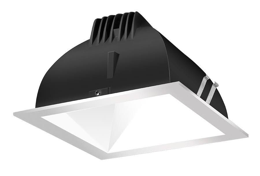 LED Trim Mod6 Sq 80Deg 40K 80CRI White Cone Silver Ring H21662