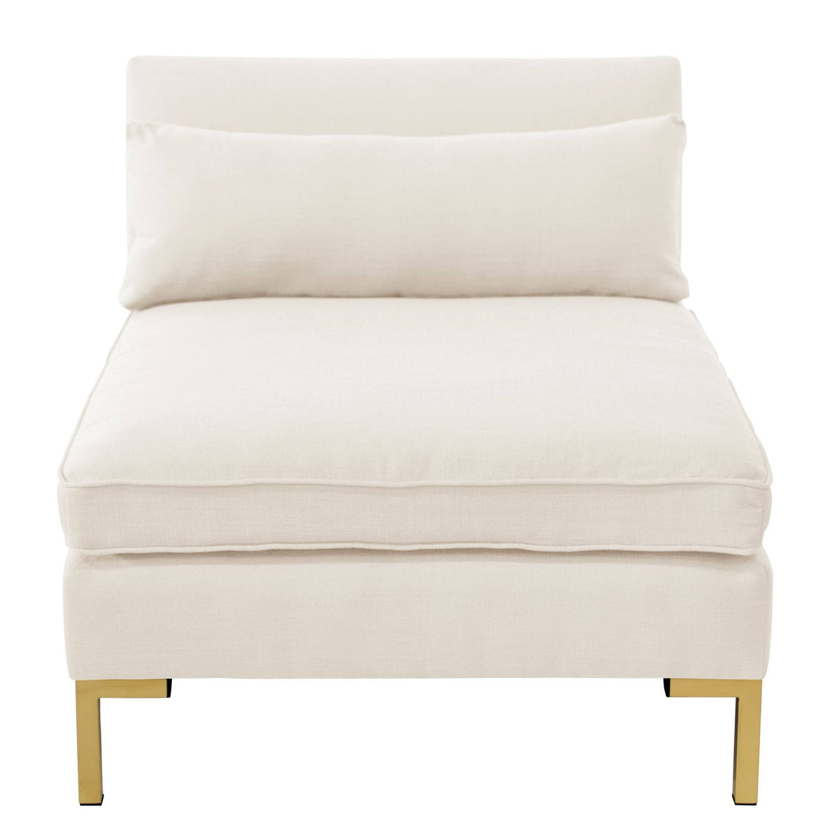White Armless Chair X5657