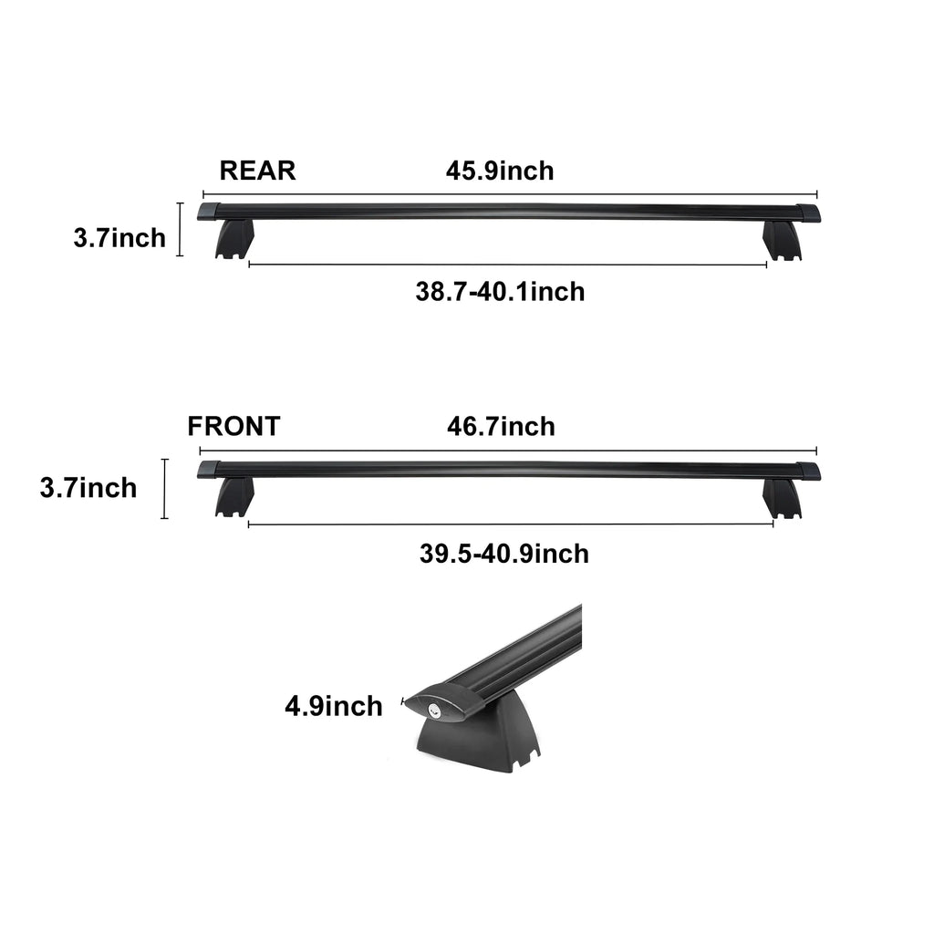 Roof Rack Cross Bars with Locks for Jeep Grand Cherokee O362707