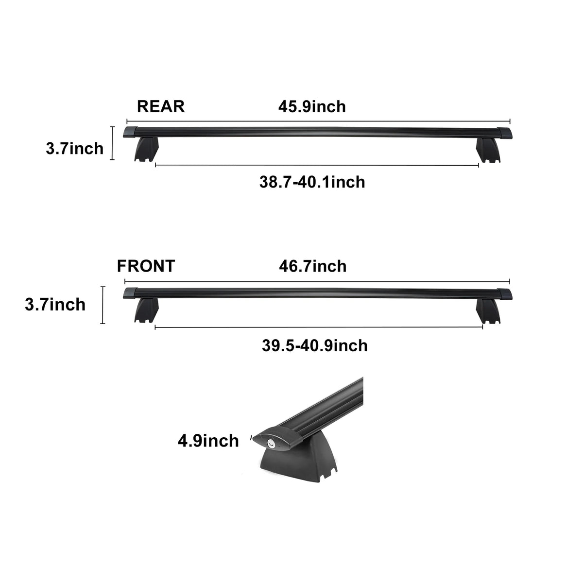 Roof Rack Cross Bars with Locks for Jeep Grand Cherokee O362707