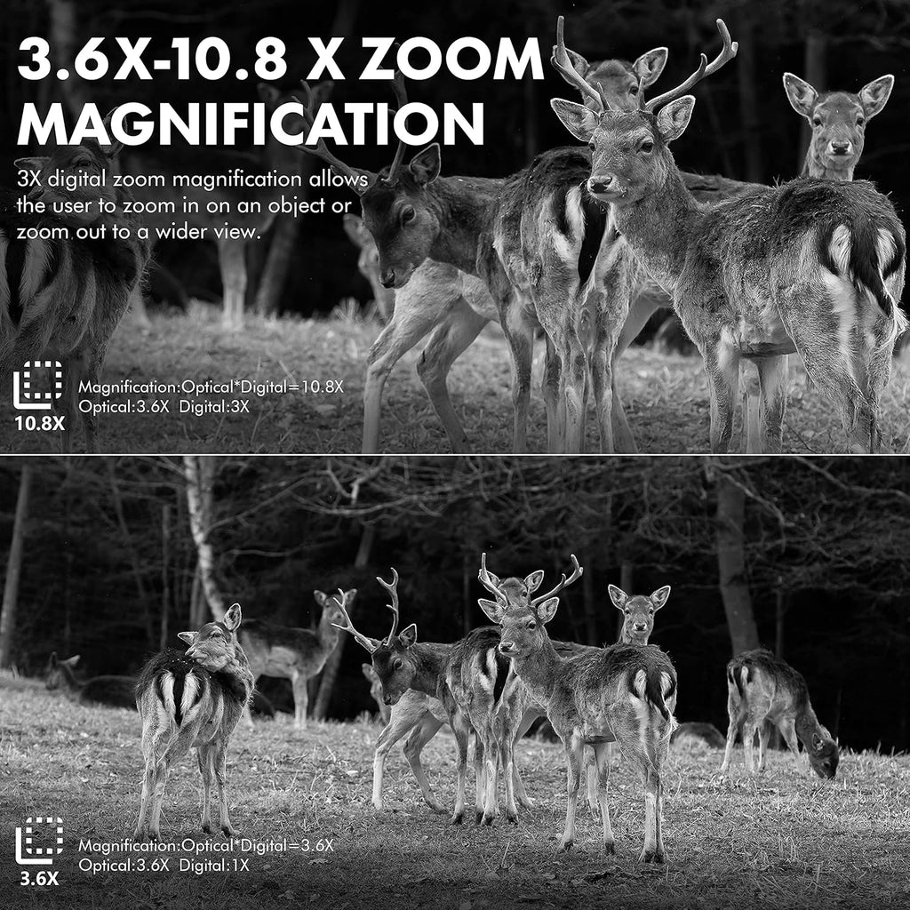 1080P Night Vision Binoculars with 64G Card Pack of 2 T8390