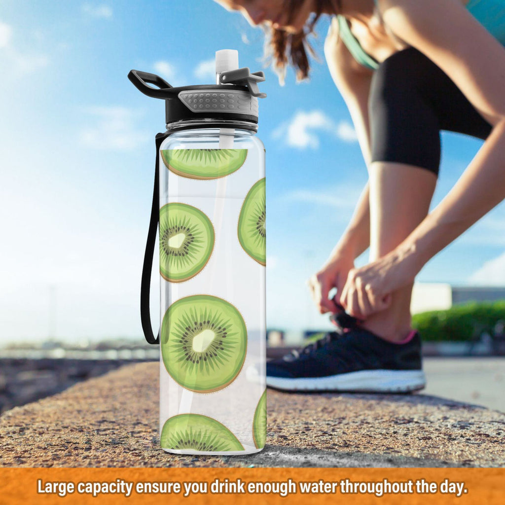 32oz Tritan Leakproof Clear Sports Water Bottle W741