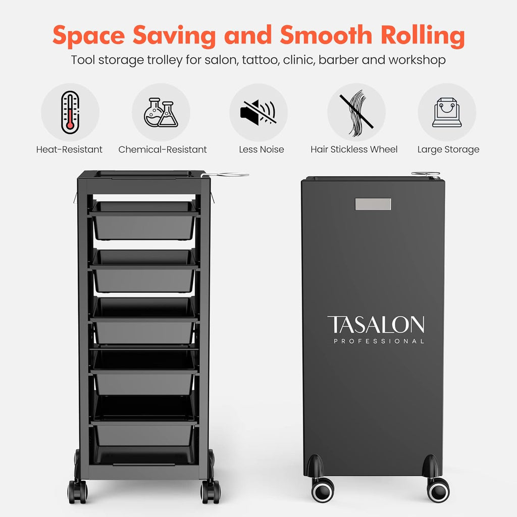 Salon Trolley Cart with 5 Trays U718