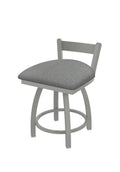 18 inch Low Back Swivel Vanity Stool with Anodized Nickel Finish P257221