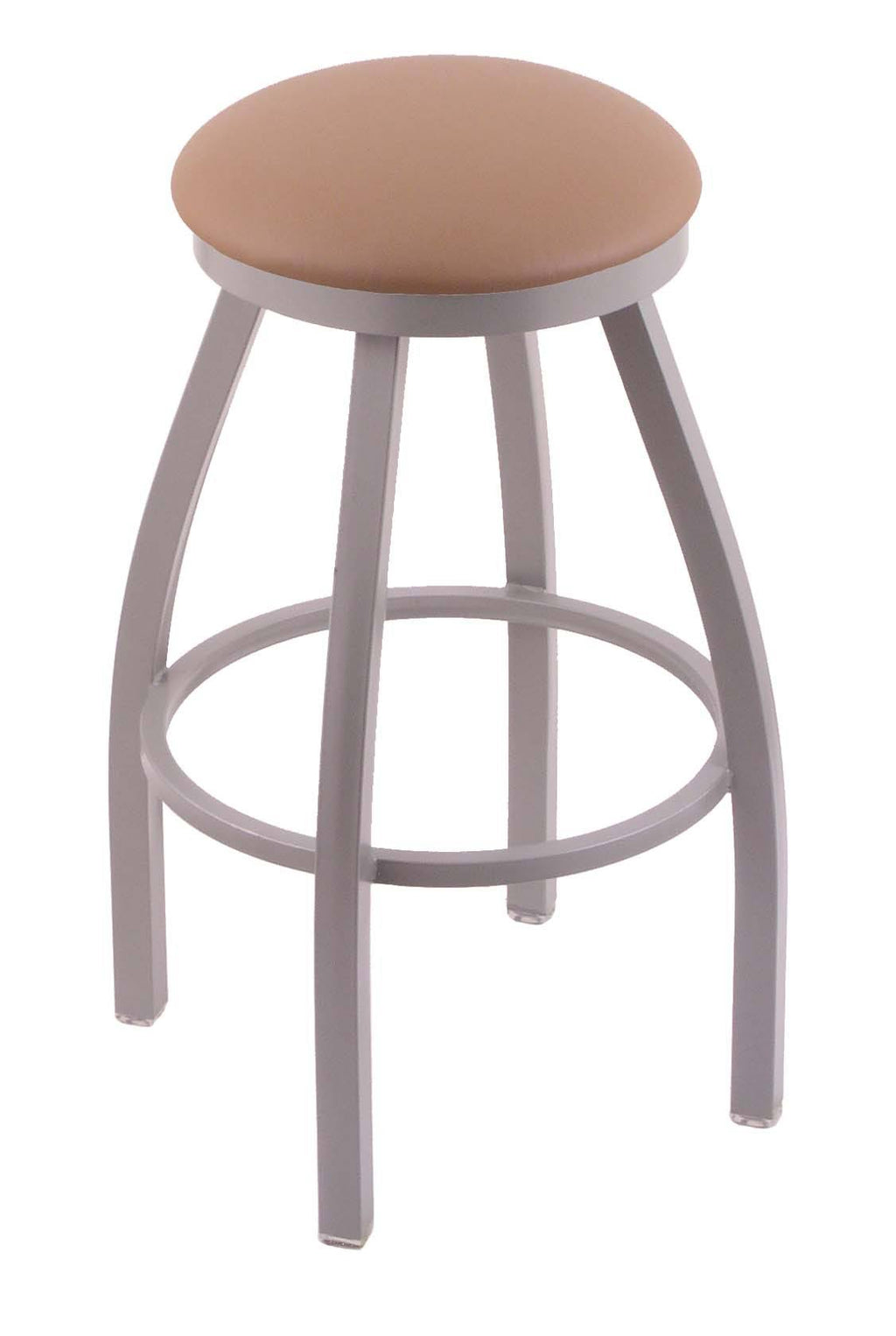 36x22 Bar Stool with Anodized Nickel Finish, Espresso Seat R695