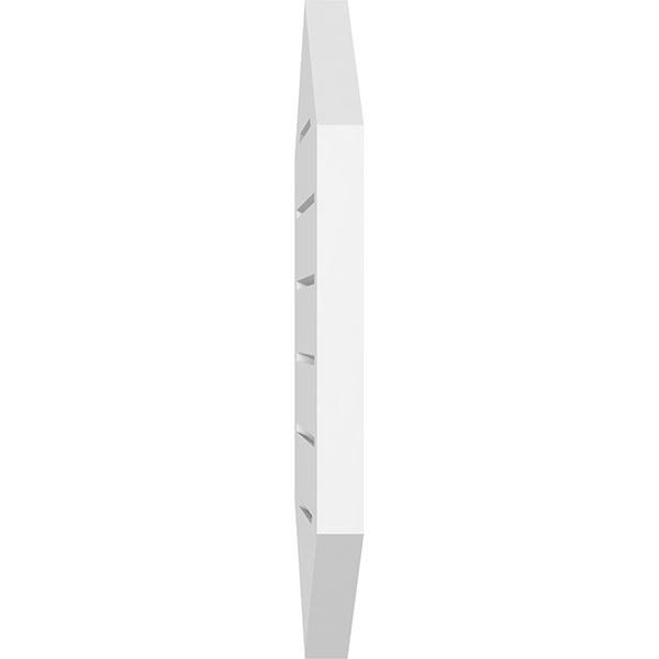 12x22W x 42x22H Vertical Peaked Surface Mount PVC Gable Vent C184544
