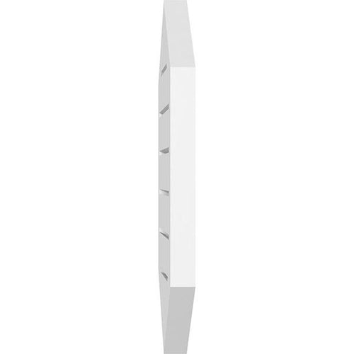 12x22W x 42x22H Vertical Peaked Surface Mount PVC Gable Vent C184544