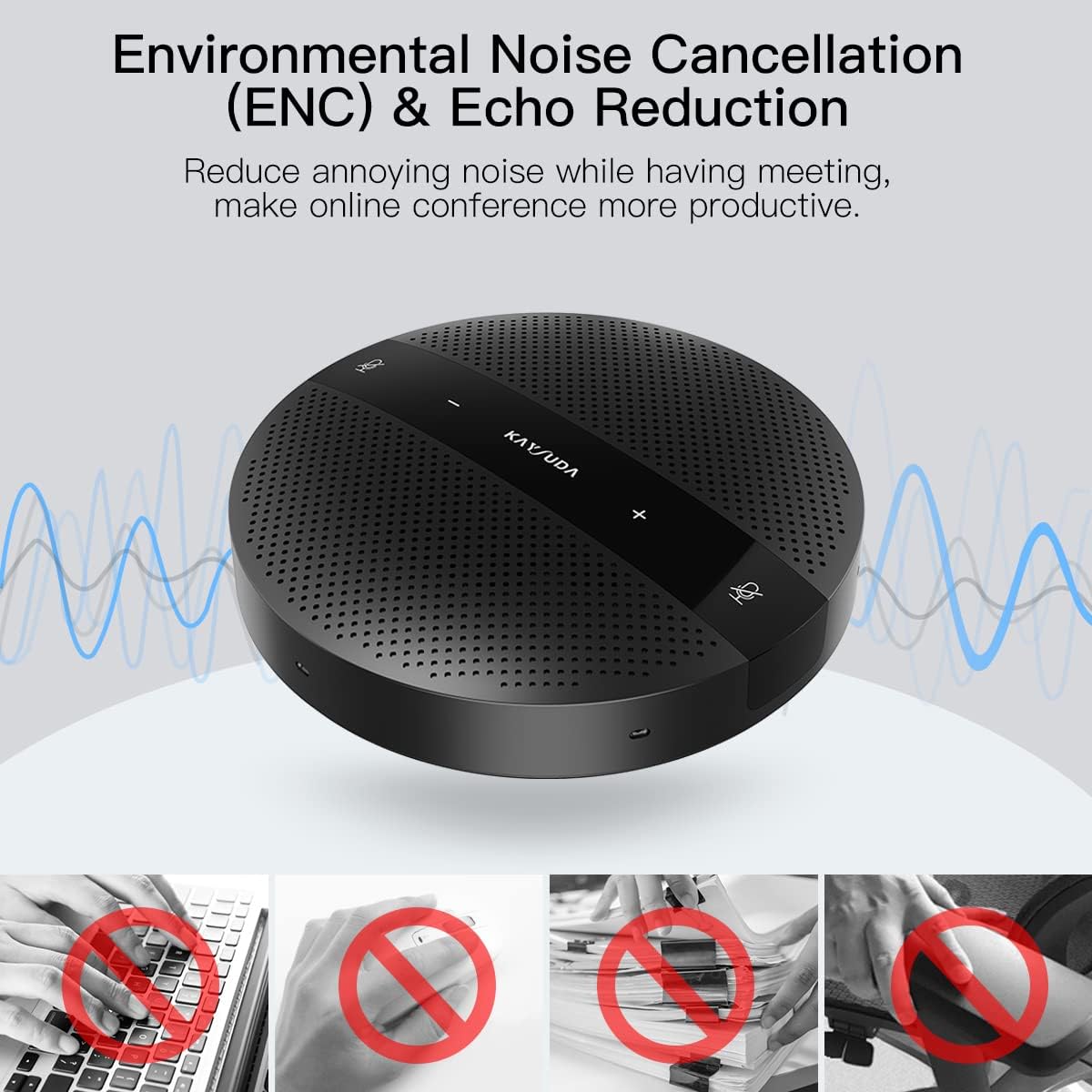 Pack of 2 USB Speakerphone Microphone for Conference Call N235