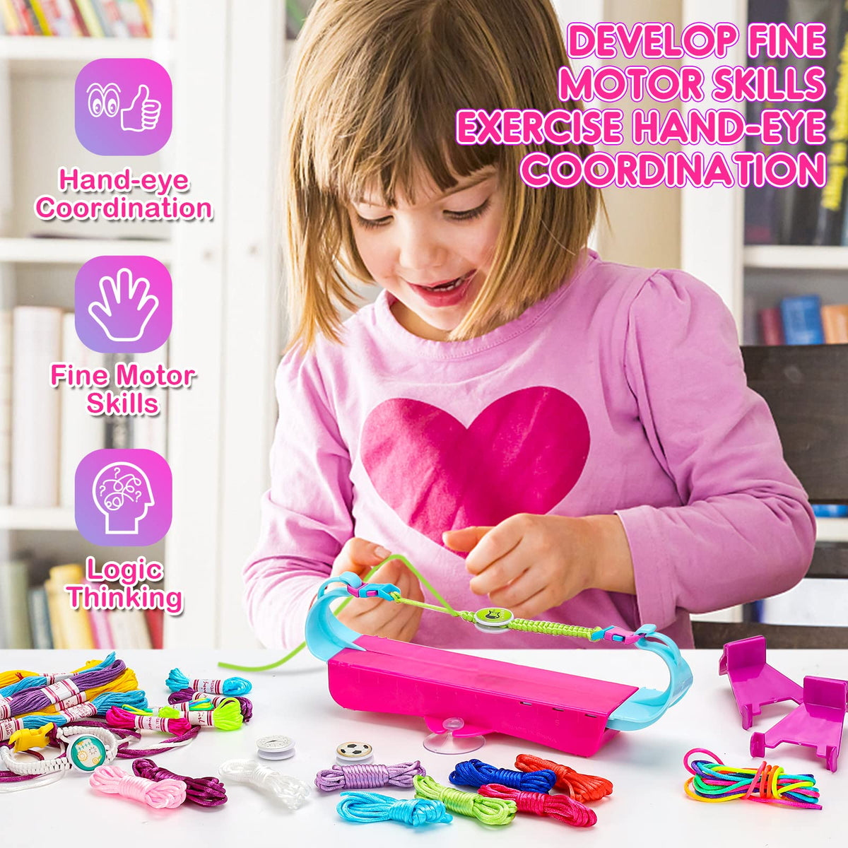 Friendship Bracelet Making Kits Jewellery Sewing Craft Set C4582
