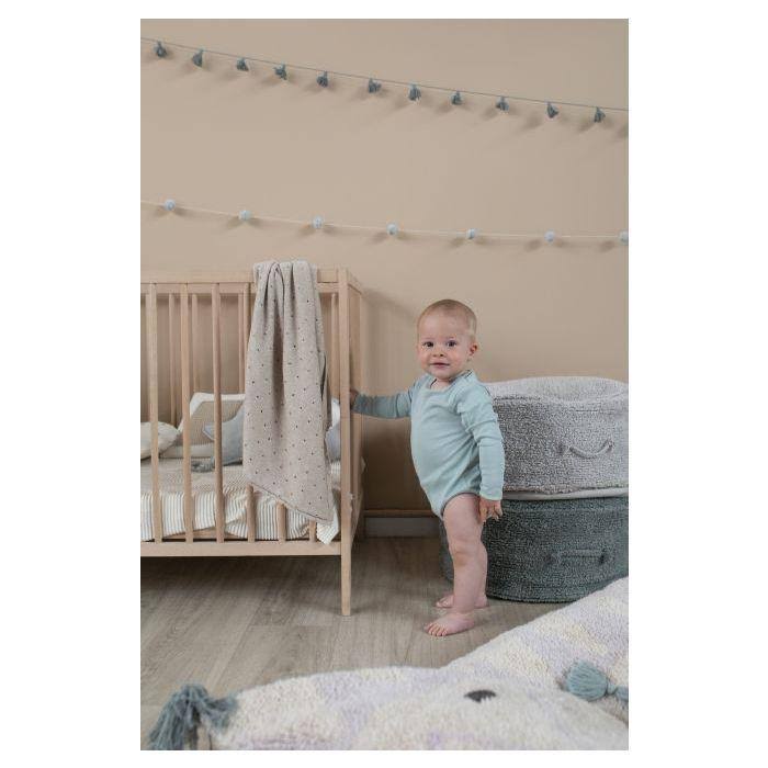 Pearl Grey Pouffe P257889