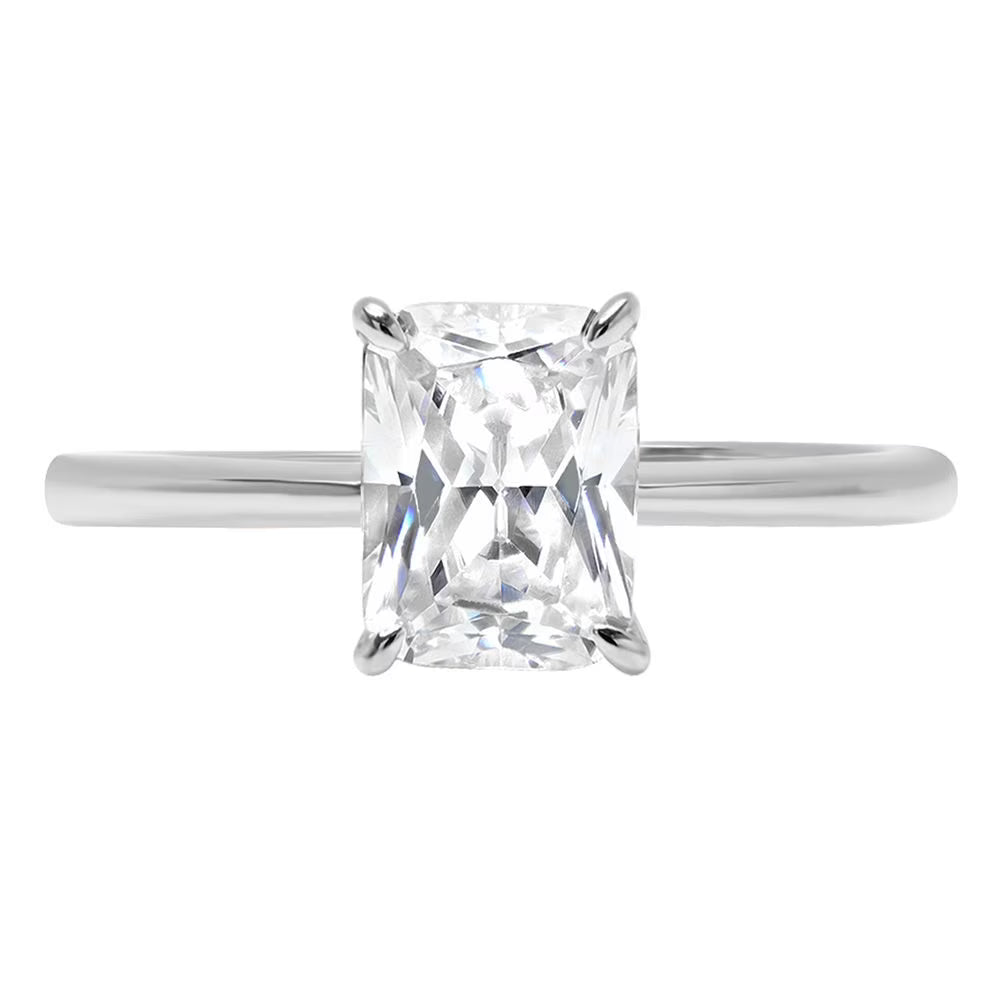 18k White Gold Solitaire Ring W50022