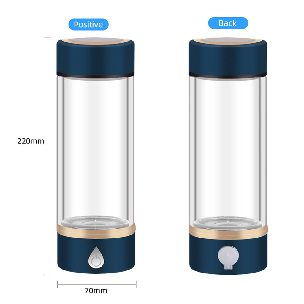 420ml Rechargeable Glass Hydrogen Water Bottle I1904