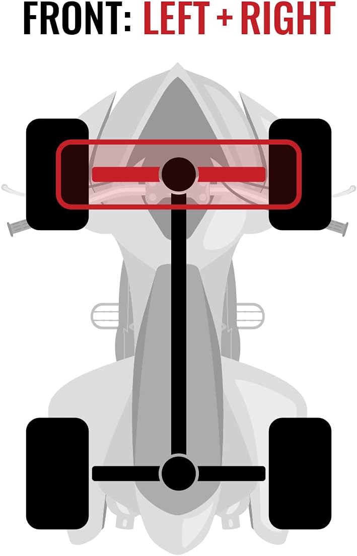 Front Left Right Axles Pair for Can-Am Maverick 1000 4X4 Y2721