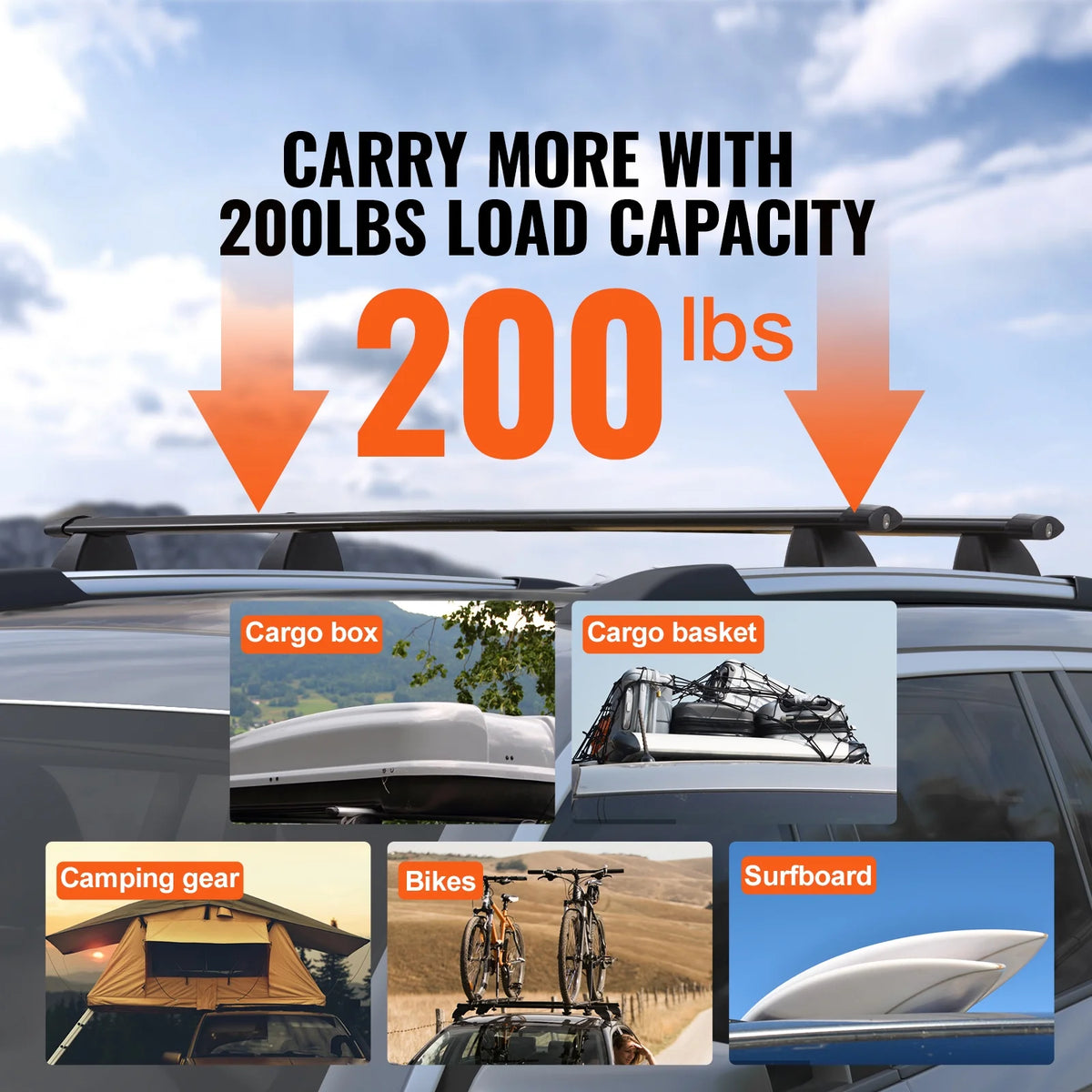 Roof Rack Cross Bars with Locks for Jeep Grand Cherokee O362707
