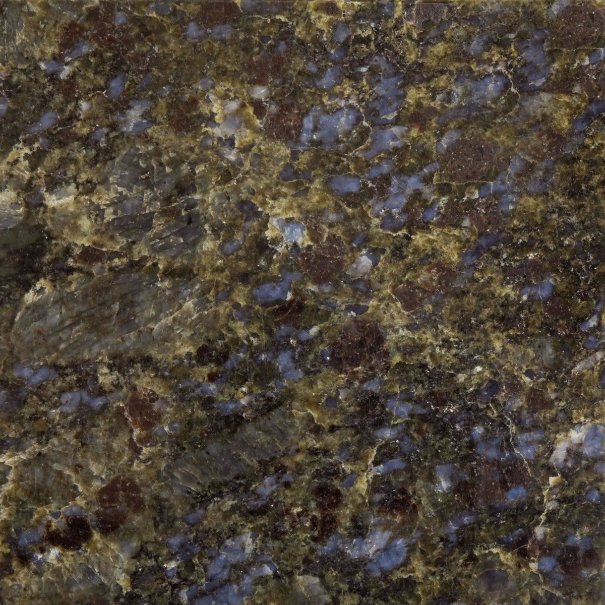 Vanity with Blue Butterfly Granite Top and Faucet B414