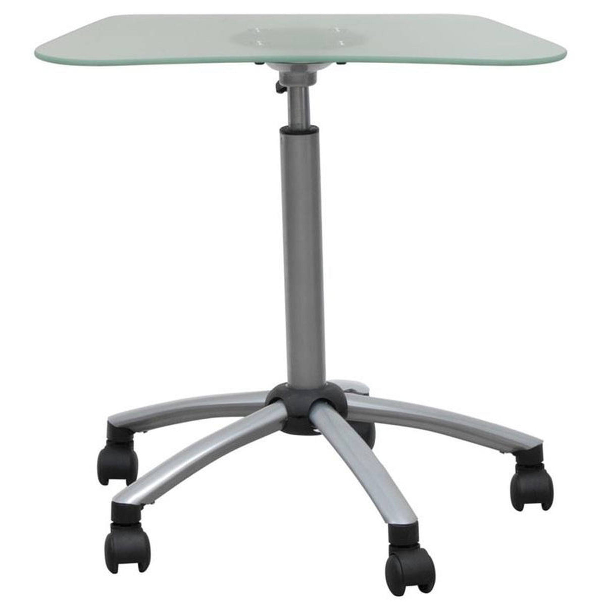 Silver Frosted Glass Mobile Cart T860393