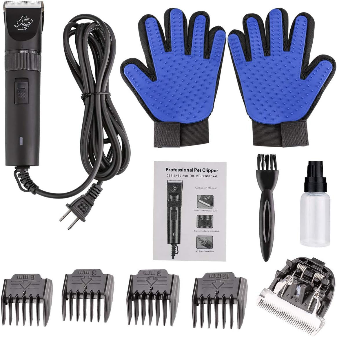 12V Quiet Dog Hair Clipper, Pack of 2 C924