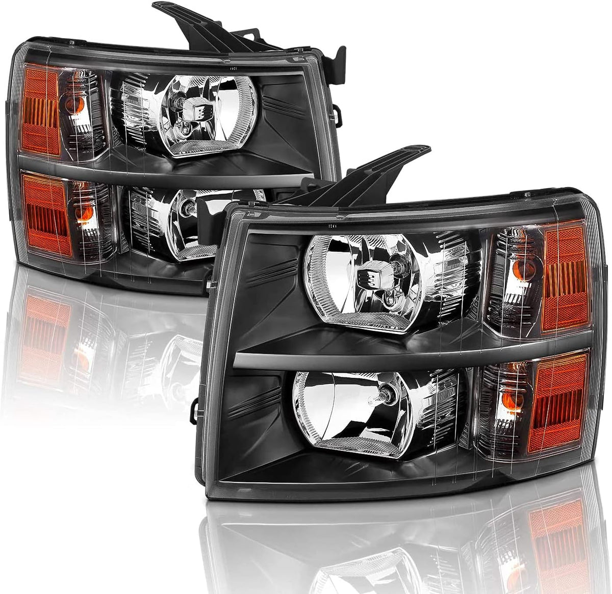 Smoke Lens Headlight Assembly Pack of 2 W172080