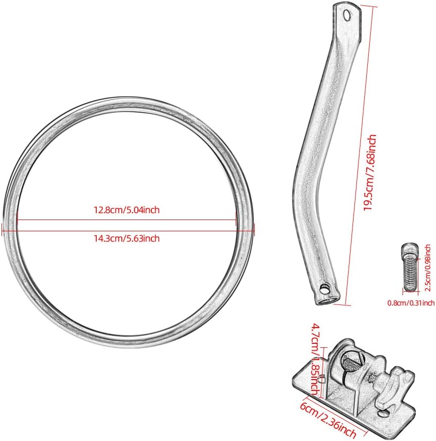 Exterior Mirror For Jeep Wrangler YJ/TJ/JK/JL Car Side Door Rearview Mirror Angle Shape Adjustable Blind Spot Z164
