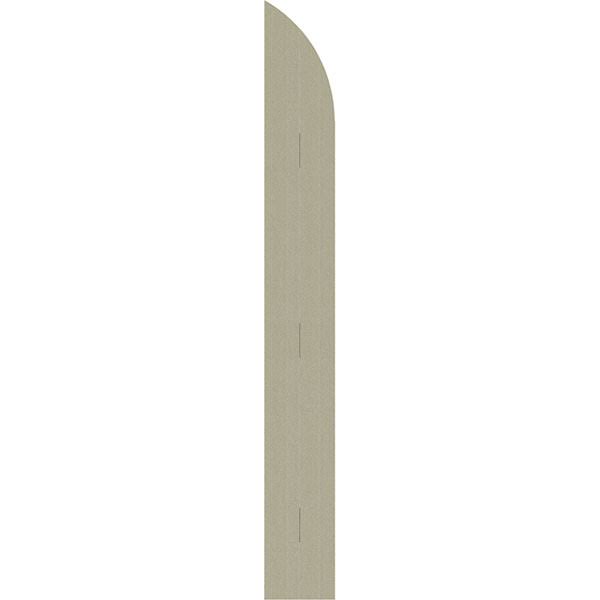 Rustic Faux Wood Shutters with Quarter Round Arch Top W484192