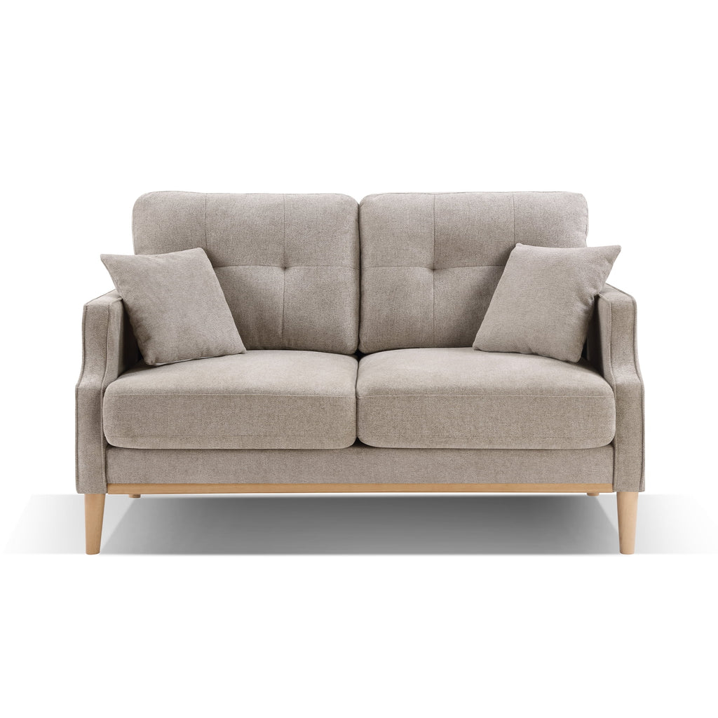 Cream 2 Seater Loveseat with Waterproof Fabric N547
